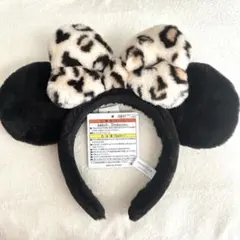 【新品】2025ディズニー　カチューシャ　ヒョウ柄ミニー　リボン