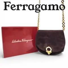 Ferragamo フェラガモ ミニショルダーバッグ ガンチーニ チェーン