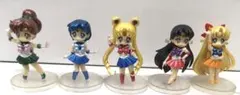 セーラームーン　一番くじE賞　あつめてフィギュアglitter ver. 5点