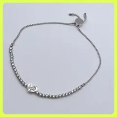 ✨極美品✨スワロフスキー SWAROVSKI ハート ブレスレット シルバー