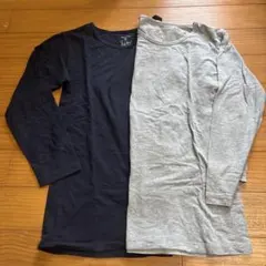 Hotcott アンダーシャツ 160cm ネイビー・グレー 2枚セット
