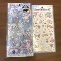 【正規品】あわわちゃんピカプニシール／サンリオ フラッフィースケッチステッカーズ