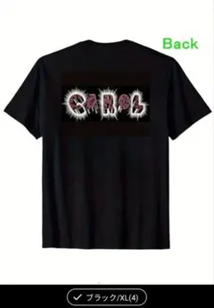 CAROL バックプリント Tシャツ XL ブラック