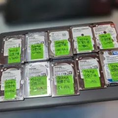 1222 HDD 2.5インチ 正常 500GB 10個 - メルカリ