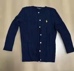 Ralph Lauren ネイビー ケーブルニット カーディガン Mのサムネイル