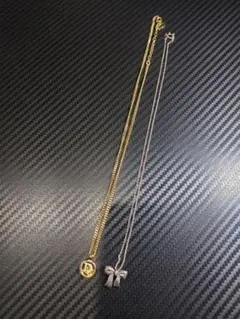 Dior　ゴールド＆シルバー ネックレスセット