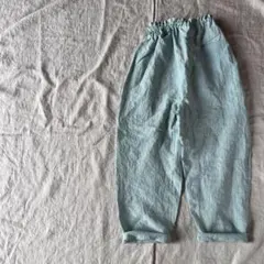 リネンのもんぺ　ミントブルーのサムネイル