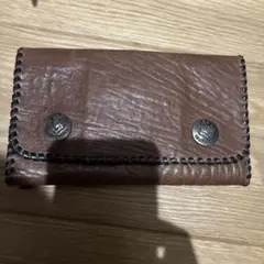 CHROME HEARTS 三つ折りフローラル財布 ブラウン - メルカリ