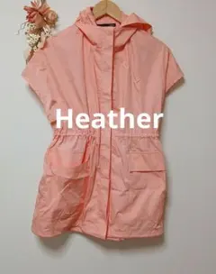 Heather ヘザー スノー パーカー ジレ トップス お洒落 ピンクのサムネイル