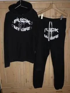 fuck my life セットアップ　Lサイズ　flex wit me