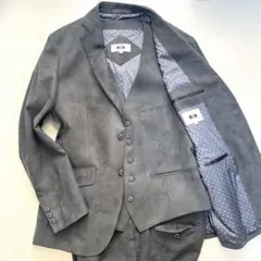 JOSEPH ベロア グレー 3ピース 裏地 ドット柄 Lサイズ