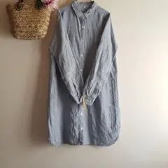 無印良品☆リネンシャツワンピース