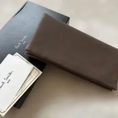 Paul Smith ポールスミス 長財布 ラムスキン レザー ブラウン 箱付き