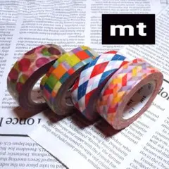 【582】廃盤◆mtマスキングテープ4個セット◆10mカモ井マステ