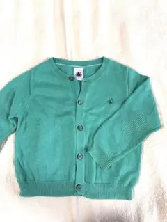 Petit Bateau ミントグリーン カーディガン 18m
