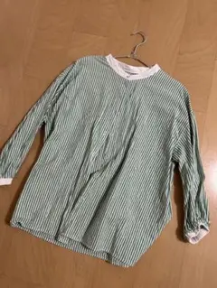 古着　グリーンストライプシャツ　サマンサモス2