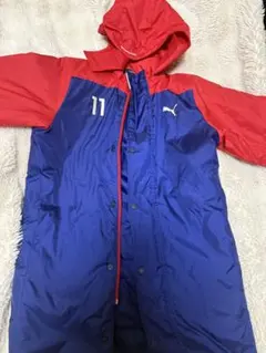 PUMA フード付きベンチコート　130 ダウンコート 赤・青