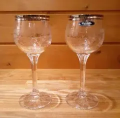 BOHEMIA Crystalex ボヘミアクリスタル　ワイングラス ペア　2客