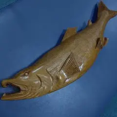 桜鱒サクラマス婚姻色 魚 赤鬼剥製インテリア 希少な個体の一点物です