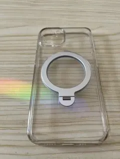 【多機能360°回転スタンド】Magsafe対応 ケース　光沢クリア