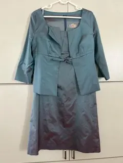 シビラsybillaくすんだ水色タマムシ色に変化ワンピース　サイズM