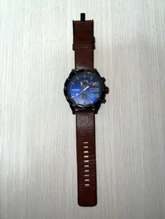 【電池切れ】DIESEL DZ4312 アナログ腕時計 大きめ 青