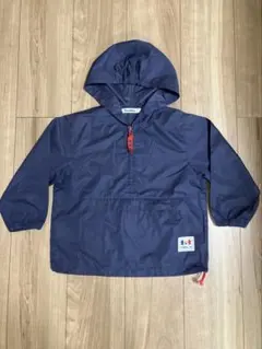 k*9様 ファミリア　フード付きネイビー ウィンドブレーカー　110