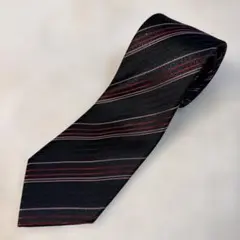 Brack & White シルク ストライプネクタイ