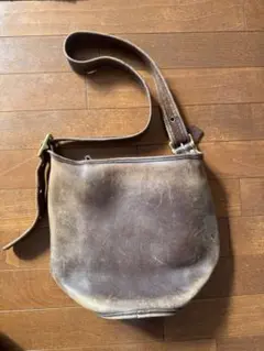 ヴィンテージ COACH ブラウン レザー ショルダーバッグ