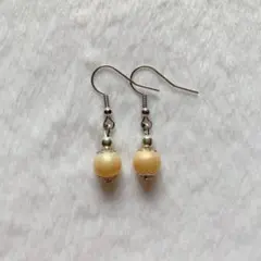 ゴールド　ハンドメイドピアス♡NO.118