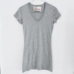 EGOIST エゴイスト グレー Vネック 半袖 Tシャツ カットソー 美品