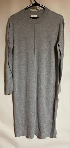 H&M ニットワンピース グレー
