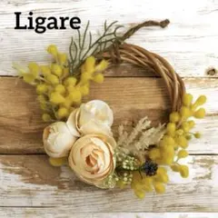 ❤︎ミモザのアーティフィシャルフラワーリース❤︎