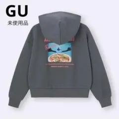 ◆ GU GIRLSヘビーウェイトスウェットパーカJR パペットスンスン