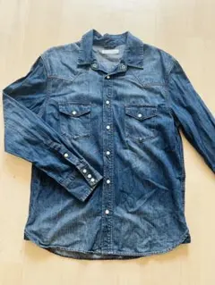 デニムシャツ 長袖 メンズ M