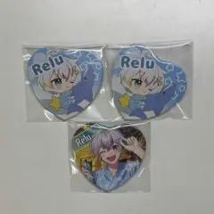 すたぽらくに Reluさん缶バッジセット - メルカリ