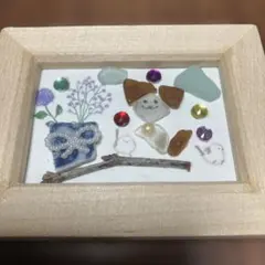 シーグラスアート 動物と植物 ハンドメイド
