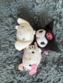 ハローキティ・マイメロディ・クロミ ぬいぐるみセット