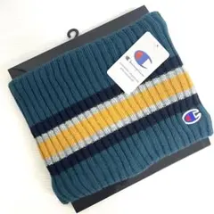 新品63493　チャンピオンジュニア～大人用ニット裏ボアネックウォーマーグリーン