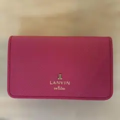 美品　LANVIN en Bleu 名刺入れ カードケース ピンクのサムネイル