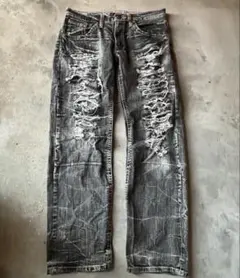 y2k グランジ　ダメージ加工　デニムパンツ　レディース　grunge 00s