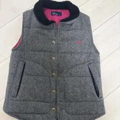 FRED PERRY ダウンベスト ブラック Mサイズ - メルカリ