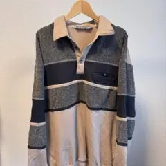 LD Sport 長袖ポロシャツ Lサイズ ベージュ・ネイビー・グレー⑤