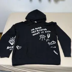 ユニクロ　メッセージスウェットパーカー　トレバー・アンドリュー　XL