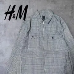 【H&M/エイチアンドエム】美品✨チェックジャケット　レギュラーフィットシャツ
