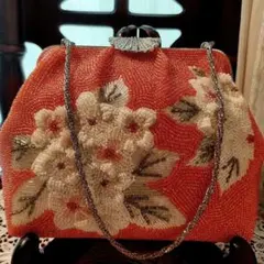 ビーズバック　七五三  七五三参り ハーフ成人式  13詣り  レトロバッグ