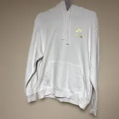 NIKE パーカー ホワイト ゴールド
