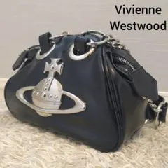 美品⭐ヴィヴィアンウエストウッド　ショルダーバッグ　デカオーブ　レザー　チェーン