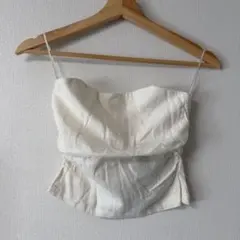 H&M リネン ベアトップ ビスチェのサムネイル