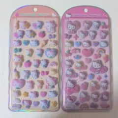 ハローキティ コットンパフィシール２枚セット